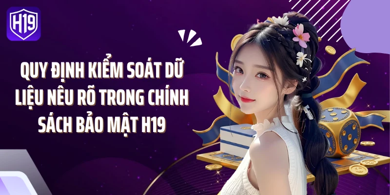 Quy định kiểm soát dữ liệu nêu rõ trong chính sách bảo mật H19